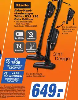 K+B Expert Miele Akku-Handstaubsauger Triflex HX2 125 Gala Edition Angebot