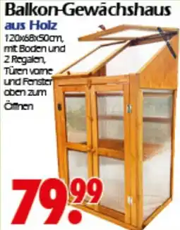 Wreesmann Balkon-Gewächshaus aus Holz Angebot