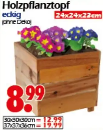 Wreesmann Holzpflanztopf eckig Angebot