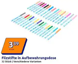 Action Filzstifte in Aufbewahrungsdose Angebot