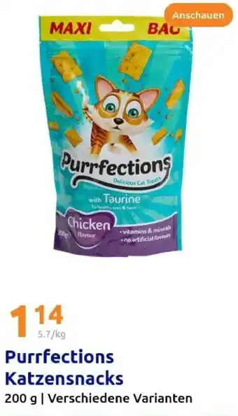 Action Purrfections Katzensnacks Angebot