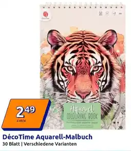 Action Déco Time Aquarell-Malbuch Angebot