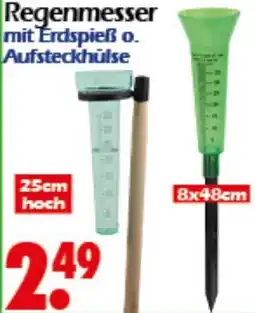 Wreesmann Regenmesser mit Erdspieß o. Aufsteckhülse Angebot
