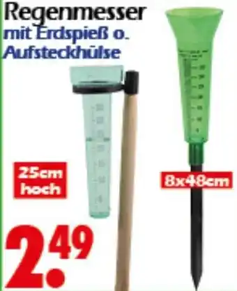 Wreesmann Regenmesser mit Erdspieß o. Aufsteckhülse Angebot