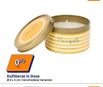Action Duftkerze in dose Angebot