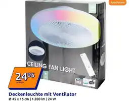 Action Deckenleuchte mit ventilator Angebot