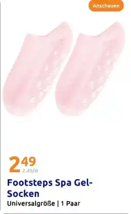 Action Footsteps spa gel-socken Angebot