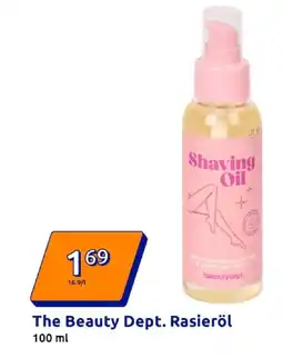 Action The beauty dept. rasieröl Angebot