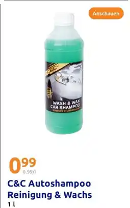 Action C&c autoshampoo reinigung & wachs Angebot