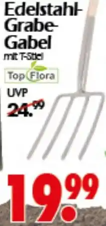 Wreesmann Edelstahl- Grabe Gabel mit T-Stiel Top Flora Angebot
