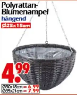 Wreesmann Polyrattan Blumenampel Angebot