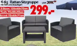Wreesmann 4-tlg. Rattan-Sitzgruppe Angebot