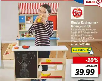 Lidl Playtive kinder kaufmannsladen Angebot