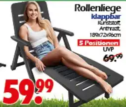 Wreesmann Rollenliege klappbar Angebot