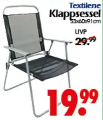 Wreesmann Textilene Rattan- Klappsessel Angebot