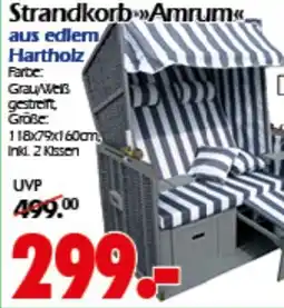 Wreesmann Strandkorb Amrum Angebot