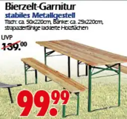 Wreesmann Bierzelt-Garnitur stabiles Metallgestell Angebot