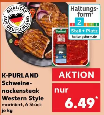Kaufland K-PURLAND Schweine- nackensteak Western Style Angebot