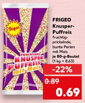 Kaufland FRIGEO Knusper- Puffreis Angebot