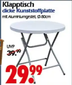 Wreesmann Klapptisch dicke Kunststoffplatte Angebot