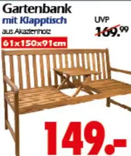 Wreesmann Gartenbank mit Klapptisch Angebot