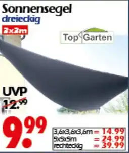 Wreesmann Sonnensegel dreieckig Angebot