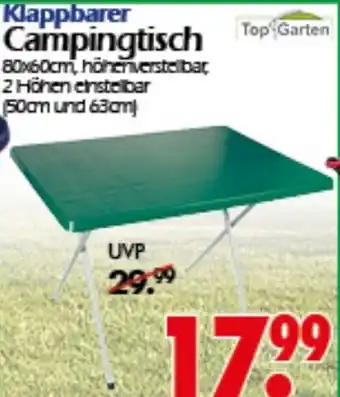 Wreesmann Top Garten Campingtisch Angebot