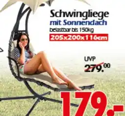 Wreesmann Schwingliege mit Sonnendach Angebot