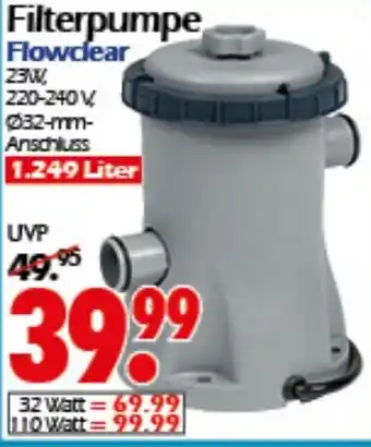 Wreesmann Filterpumpe Flowclear Angebot