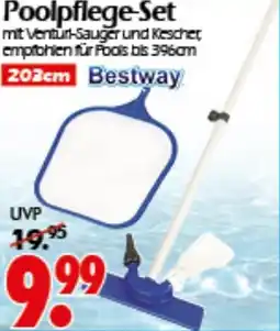 Wreesmann Poolpflege-Set mit Ventur-Sauger und Kescher empfohlen für Pools bis 396am 202cm Bestway Angebot