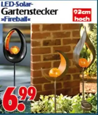 Wreesmann LED-Solar- Gartenstecker Fireball Angebot