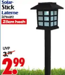 Wreesmann Solar- Stick Laterne Schwarz Angebot