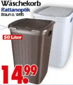 Wreesmann Wäschekorb Rattanoptik Angebot