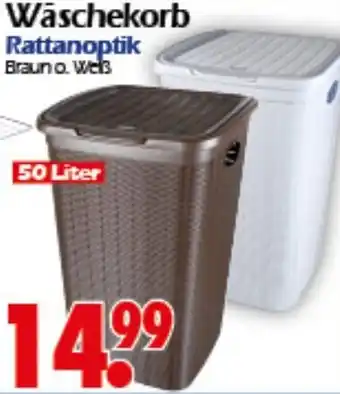 Wreesmann Wäschekorb Rattanoptik Angebot