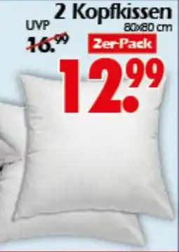 Wreesmann 2 Kopfkissen Angebot