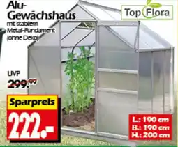 Wreesmann Top Flora Alu- Gewächshaus Angebot