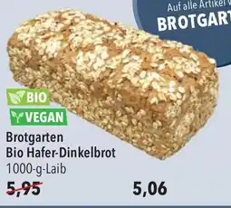CITTI Markt Brotgarten Bio Hafer-Dinkelbrot Angebot