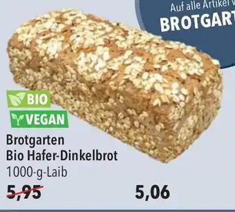 CITTI Markt Brotgarten Bio Hafer-Dinkelbrot Angebot