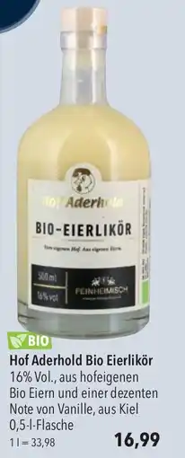 CITTI Markt Hof Aderhold Bio Eierlikör Angebot