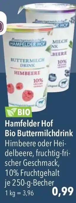 CITTI Markt Hamfelder Hof Bio Buttermilchdrink Angebot
