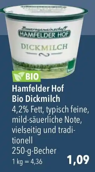 CITTI Markt Hamfelder Hof Bio Buttermilch Angebot