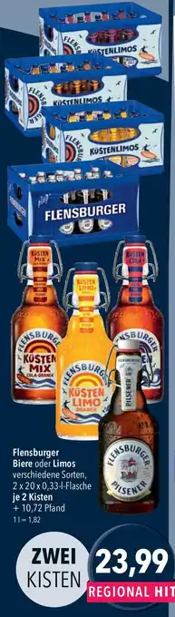 CITTI Markt Flensburger Biere oder Limos Angebot
