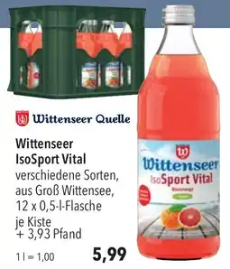 CITTI Markt Wittenseer Quelle Wittenseer IsoSport Vital Angebot