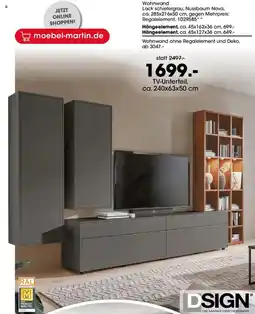 Möbel Martin Wohnwand Angebot
