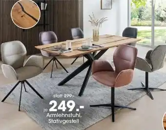 Möbel Martin VALMONDO Armlehnstuhl, Stativgestell Angebot