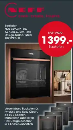 Möbel Martin NEFF Backofen N90 B59CR71Y0/ A+ Angebot