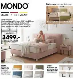 Möbel Martin MONDO Boxspringbett Angebot