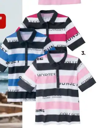Galeria RABE Damen-Streifen-Poloshirt Angebot