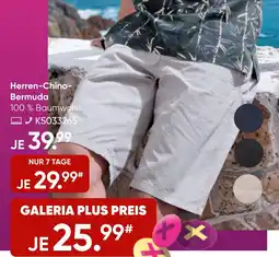 Galeria MANGUUN Herren-Chino- Bermuda Angebot
