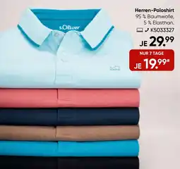 Galeria s.Oliver Herren-Poloshirt Angebot